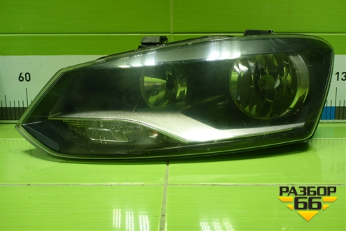 Фара левая (после 2015г галоген) (6R1941007F) для Volkswagen Polo (седан) с 2010г (Поло)