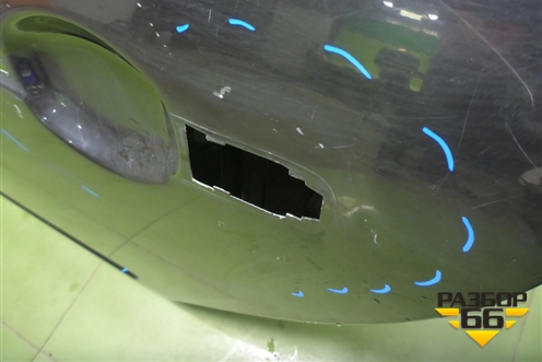 Дверь задняя левая (универсал) для VAZ Kalina/Калина