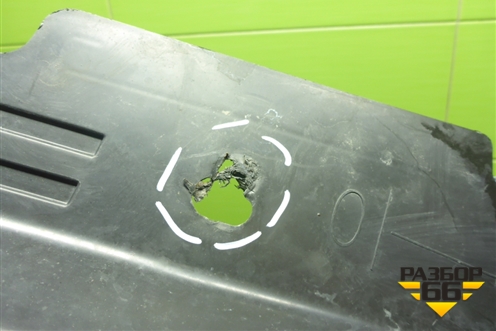 Пыльник переднего бампера центральный (5174100XKN07A) для Haval Dargo с 2022г (Дарго)