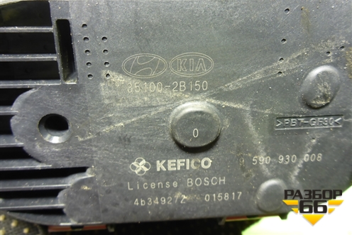 Заслонка дроссельная электрическая (1.6л G4FC) (351002B150) для Hyundai Solaris с 2010-2016г (Солярис)