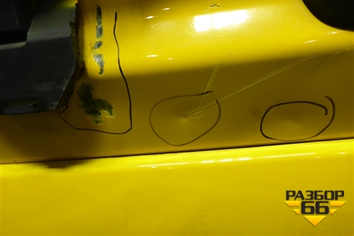Дверь багажника левая (7751468943) для Renault Kangoo с 2003-2007г (Кангу)