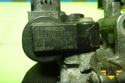 Заслонка дроссельная механическая (на 3 болта 1.4л 4ZZ) для Toyota Corolla (E15) с 2006-2013г (Королла 150)