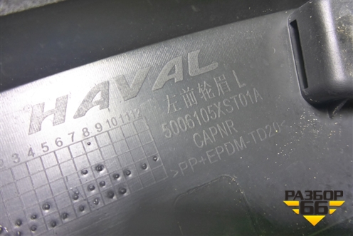 Накладка переднего крыла левого (5006105XST01A) для Haval Jolion с 2021г (Джолион)