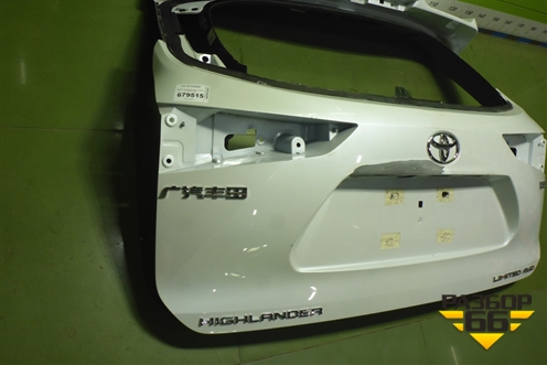 Дверь багажника без стекла (670050E540) для Toyota Highlander с 2019-2025г (Хайлендер)
