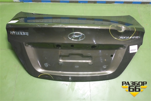 Крышка багажника (под вставку) (692004L000) для Hyundai Solaris с 2010-2016г (Солярис)