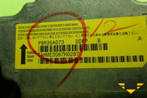 Блок управления AIR BAG (P8635A073) для Mitsubishi Lancer-X с 2007г (Лансер)