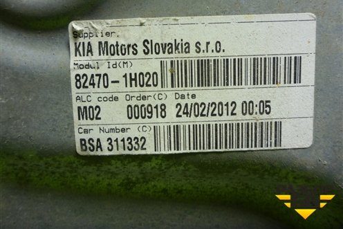 Стеклоподъёмник электрический передний левый (824701H020) для Kia Ceed с 2006-2012г (Сид 1)