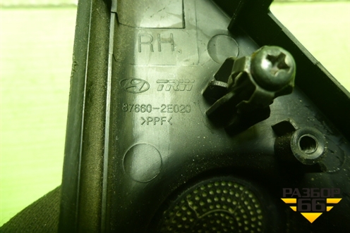 Накладка двери передней правой уголок (876602E020) для Hyundai Tucson с 2004-2010г (Туксон)