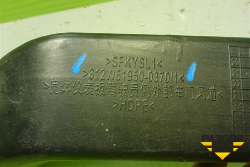 Воздуховод отопителя  (812W619500370) для Sitrak C7H (С7Н)