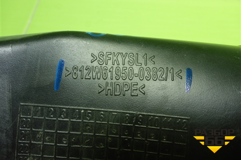 Воздуховод отопителя  (812W619500382) для Sitrak C7H (С7Н)