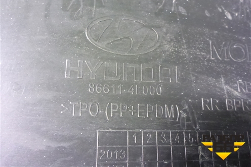 Бампер задний (седан до 2014г) (866114L000) для Hyundai Solaris с 2010-2016г (Солярис)