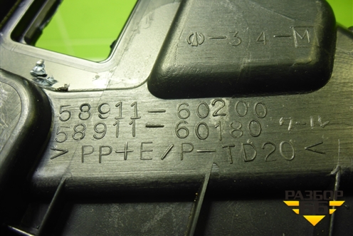 Накладка внутренняя (на консоль левая) (5891160200) для Toyota Land Cruiser (200) с 2008г (Ленд Крузер)