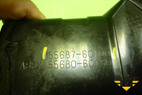 Дефлектор воздушный правый (5568760100) для Toyota Land Cruiser (200) с 2008г (Ленд Крузер)